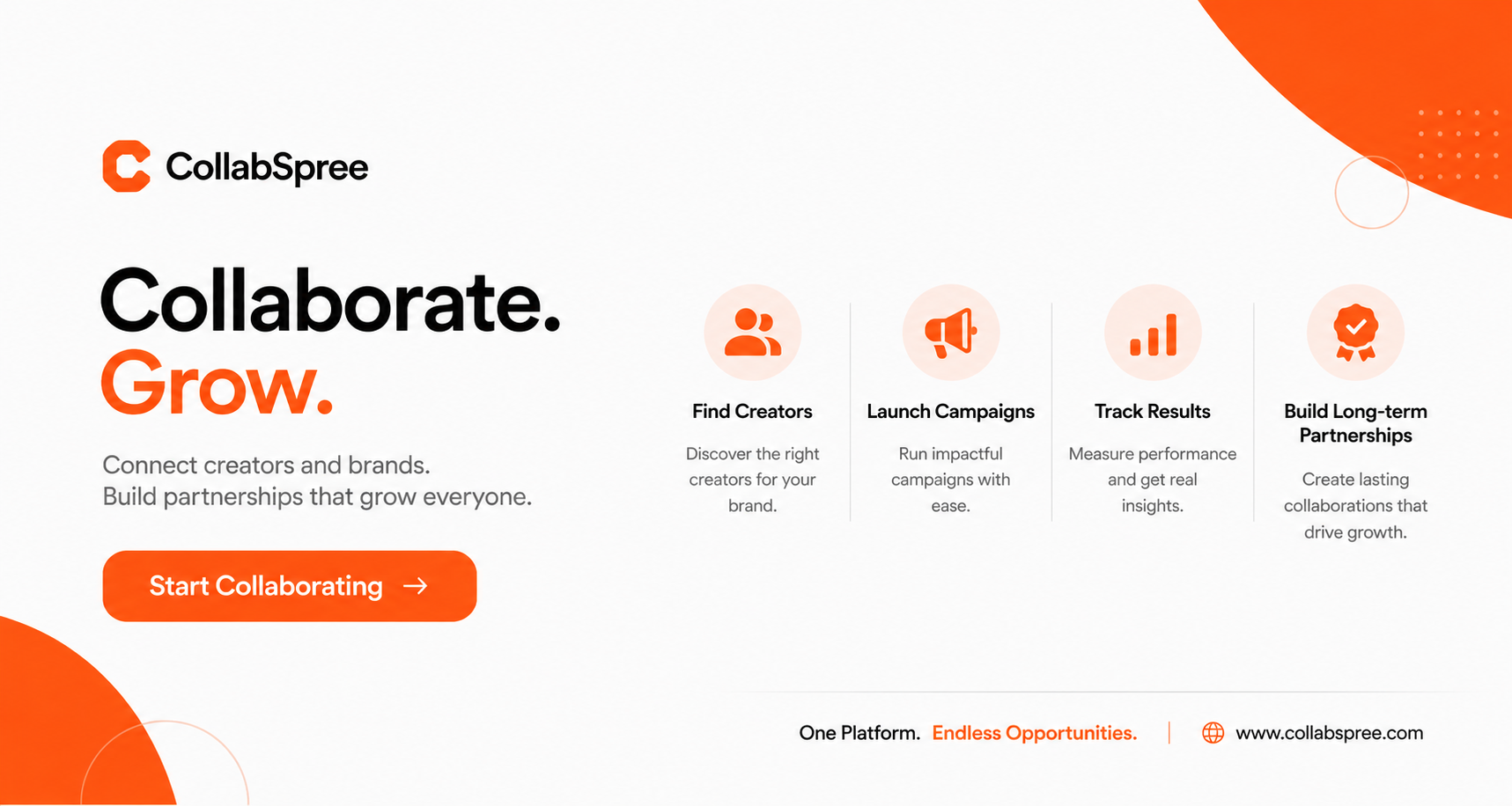 CollabSpree creator marketplace